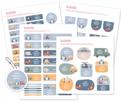 Pack Combinado Termo y Pegatinas City Cars