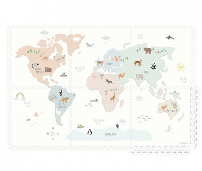 Tappeto Gioco EEVAA Puzzle Worldmap
