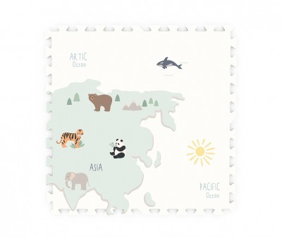 Tappeto Gioco EEVAA Puzzle Worldmap
