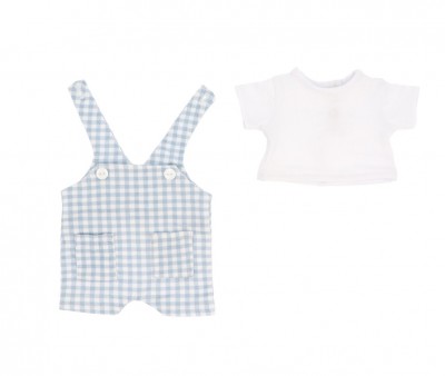 Mueco Mateo con Peto Vichy Azul