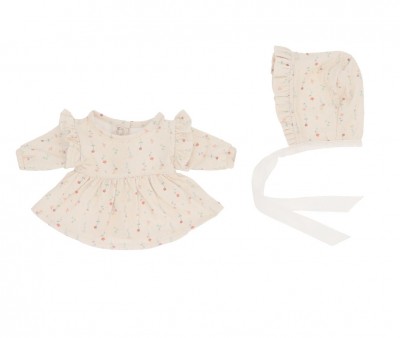 Conjunto para Mueco White Flowers