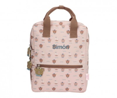 School Backpack By Eef Lillemor Simon Bear + 1 Simon Bear Silicone Keychain