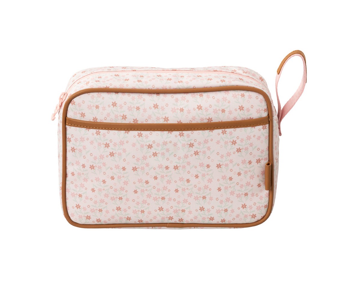 Neceser de Viaje Impermeable Flores Personalizable
