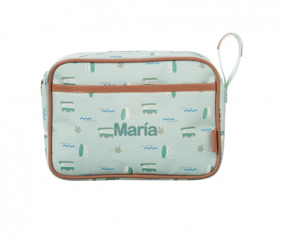 Neceser de Viaje Impermeable Surf Azul Personalizable