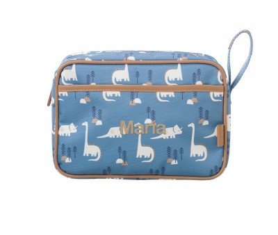 Neceser de Viaje Impermeable Dinosaurios Personalizable