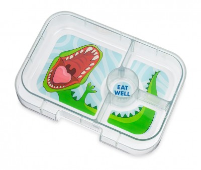Lunch Box Yumbox Panino Surf Blue Dino 4 Spazi