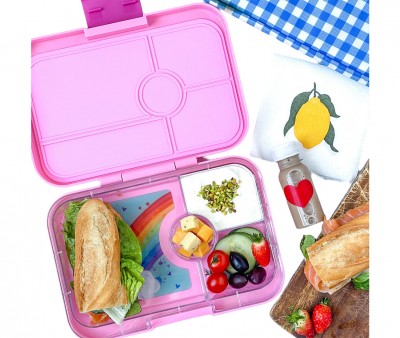 Yumbox Tapas Capri Pink Rainbow 4 Spazi