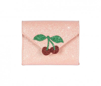 Bolsa Mealheiro Love Letter Glitter rosa 