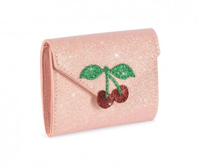 Bolsa Mealheiro Love Letter Glitter rosa