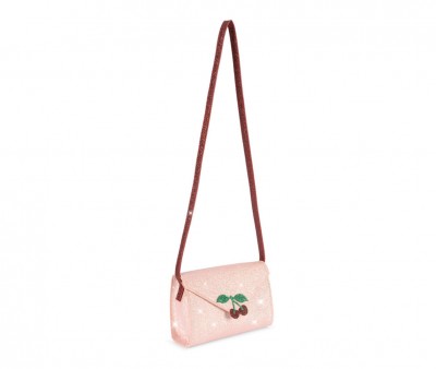 Bolsa Love Letter Glitter rosa