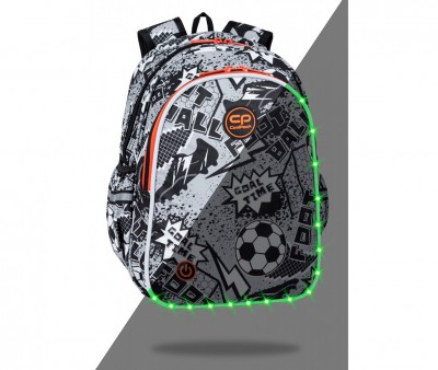 Zaino Scuola Jimmy Led Grey Ball