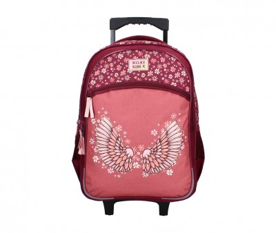 Milky Kiss Wild Bliss School Trolley Backpack