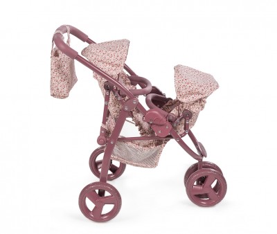 Passeggino Bambole Gemellare Cherry Flowers