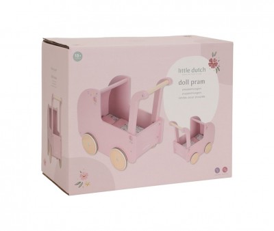 Carrito de Madera para Muecas FSC Pink Essentials