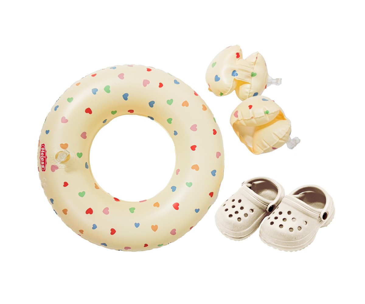 Ensemble de Bain Herz Konfetti pour Poupes