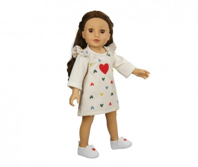 Chaussons pour Poupes avec Coeur