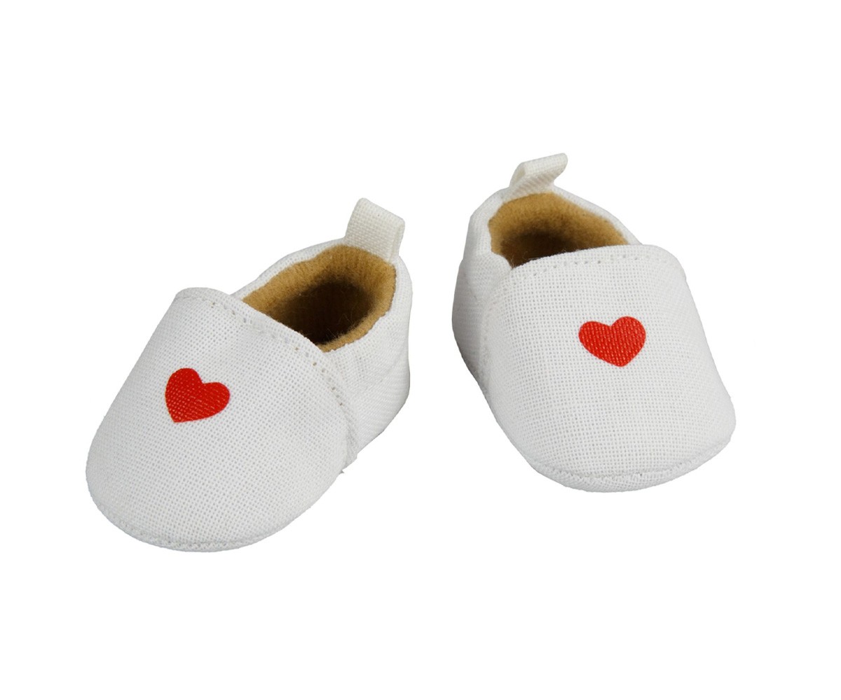 Chaussons pour Poupes avec Coeur