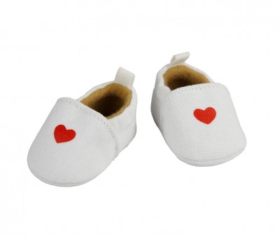 Chaussons pour Poupes avec Coeur 