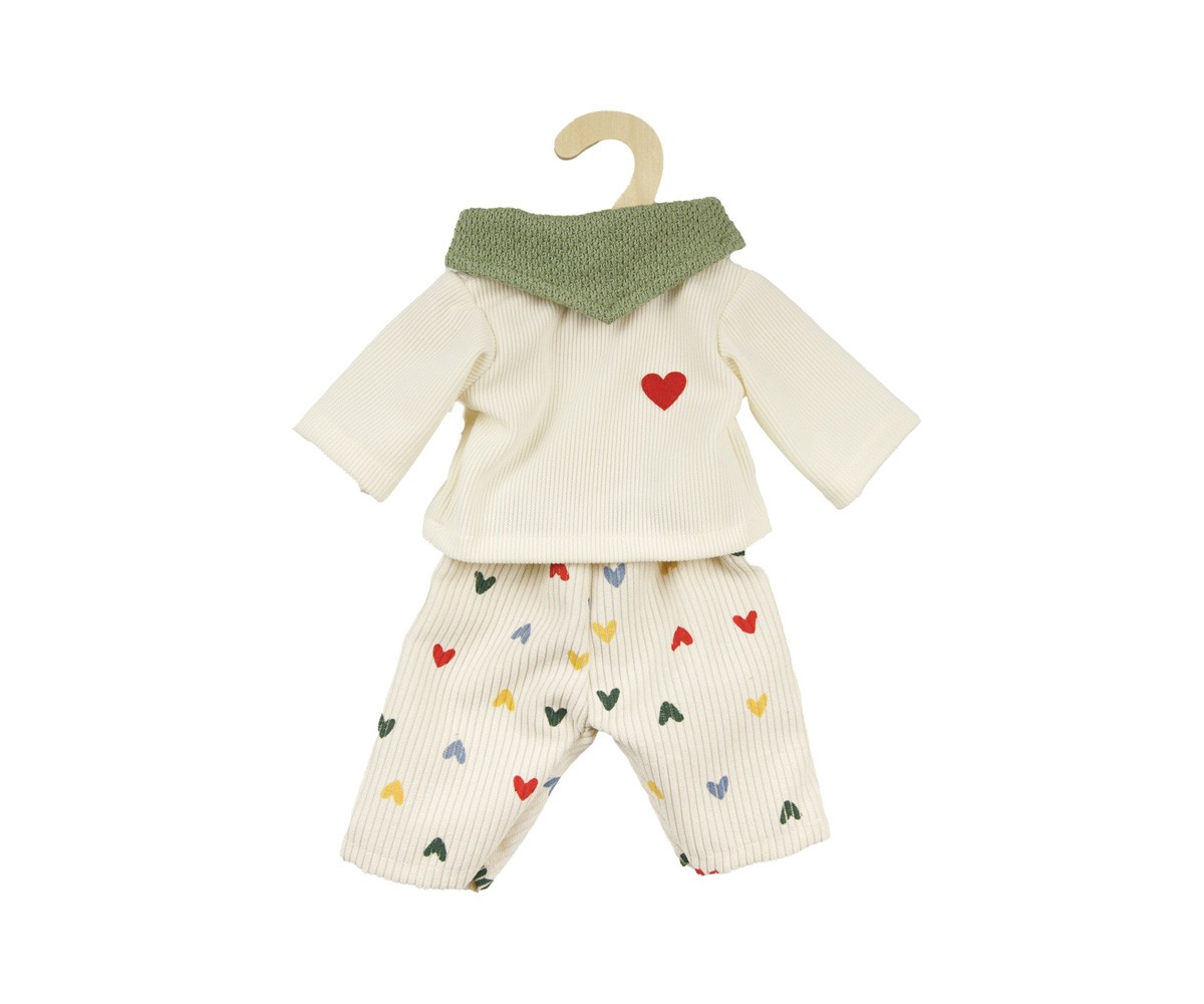 Set Pantaloni in Velluto Herz Konfetti con Maglia e Bandana per Bambole