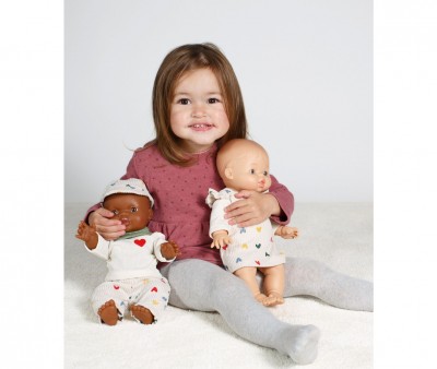Set Pantaloni in Velluto Herz Konfetti con Maglia e Bandana per Bambole
