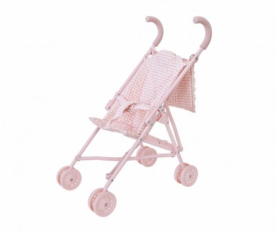 Passeggino Bambole Monnka Vichy Personalizzabile