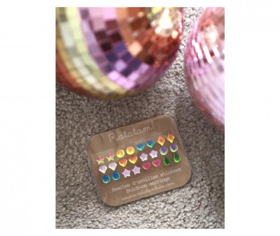 Set 12 Pares Pendientes Autoadhesivos