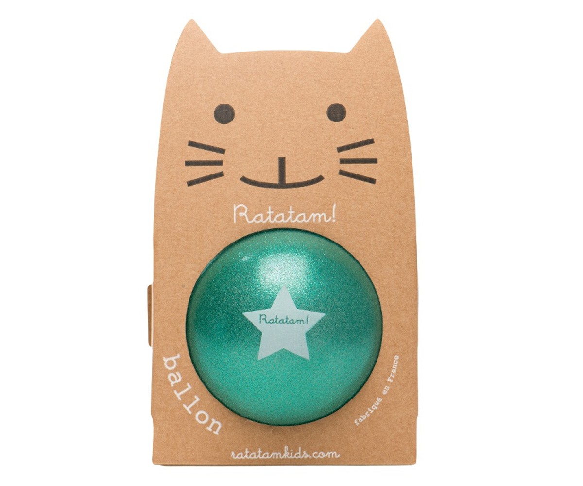 Pelota Glitter Verde 15 cm