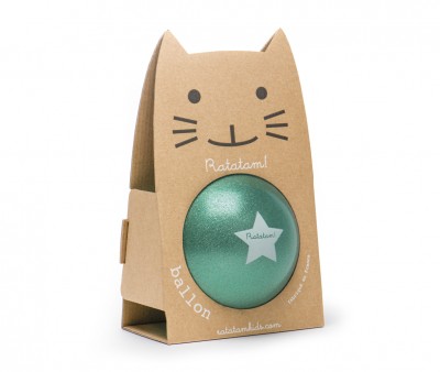 Pelota Glitter Verde 15 cm