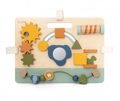 Panel de Actividades de Madera Mrs. Elephant