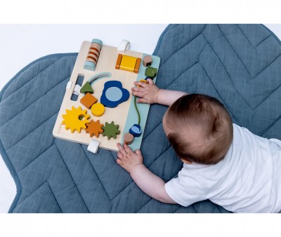 Panel de Actividades de Madera Mrs. Elephant