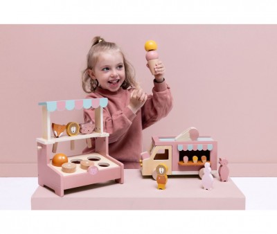 Camin de Helados de Madera All Animals