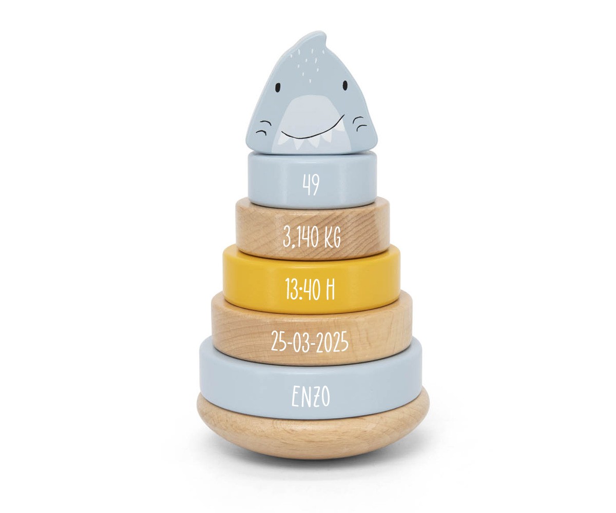 Torre Impilabile Mr.Shark Trixie Wood Personalizzabile