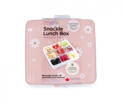 Caja Snackle 9 Compartimentos Peach Daisy Print