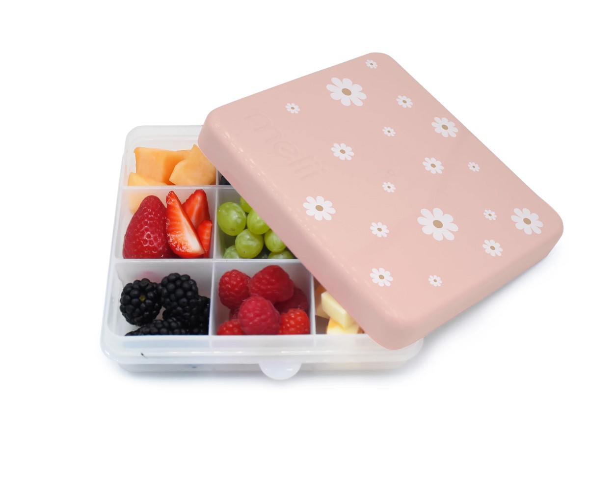 Caja Snackle 9 Compartimentos Peach Daisy Print