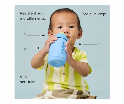 Bicchiere Antigoccia Toddler Sipper Blue 390ml