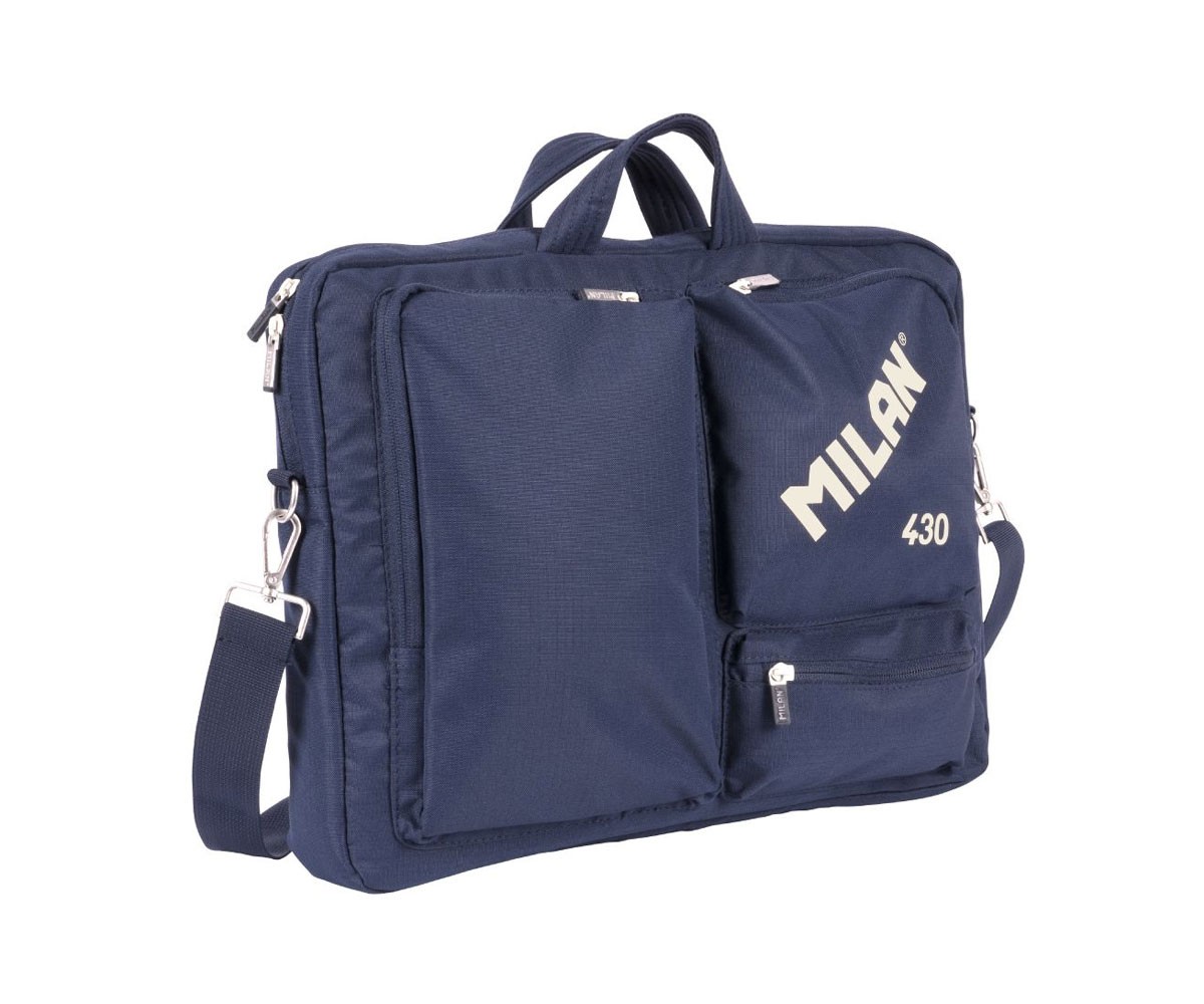 Borsa PC Portatile Blu Collezione 430 Milan Since 1918