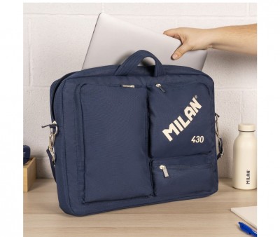 Borsa PC Portatile Blu Collezione 430 Milan Since 1918