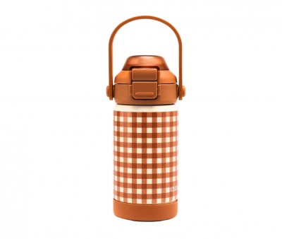 Botella Trmica Acero Sip + Chug Sienna Gingham 350ml