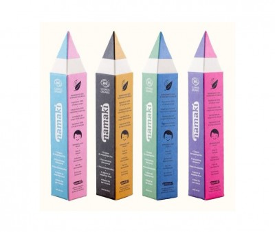 4 Matite Fini Trucco Namaki Giallo-Rosa-Turchese-Bianco