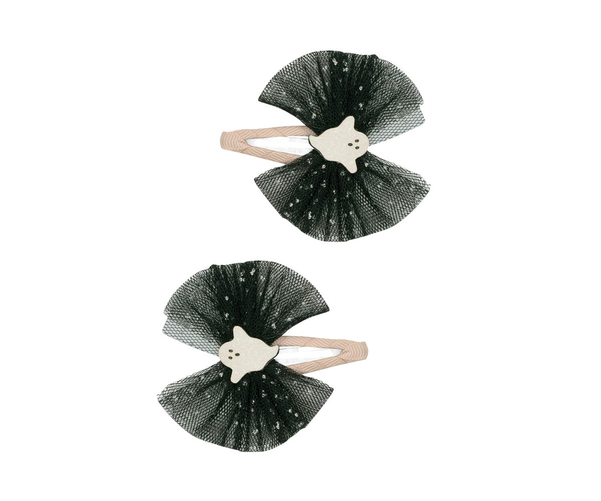 2 Clips Ghoulish Ghost Tulle