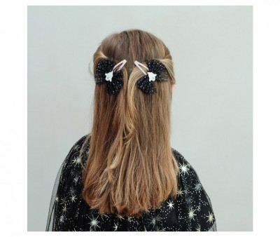 2 Clips Ghoulish Ghost Tulle