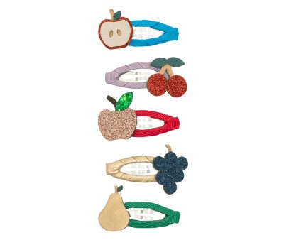 5 Mini Clips de Pelo Clic Clacs Fruity