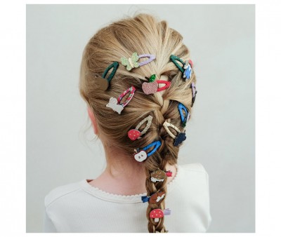 5 Mini Clips de Pelo Clic Clacs Fruity