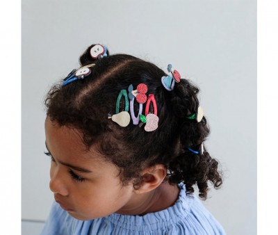 5 Mini Clips de Pelo Clic Clacs Fruity