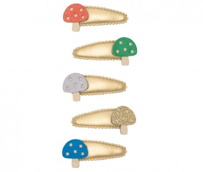 5 Mini Clips Toadstool Mabel