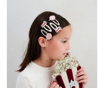4 Clips Popcorn & Candyfloss
