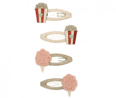 4 Clips Popcorn & Candyfloss
