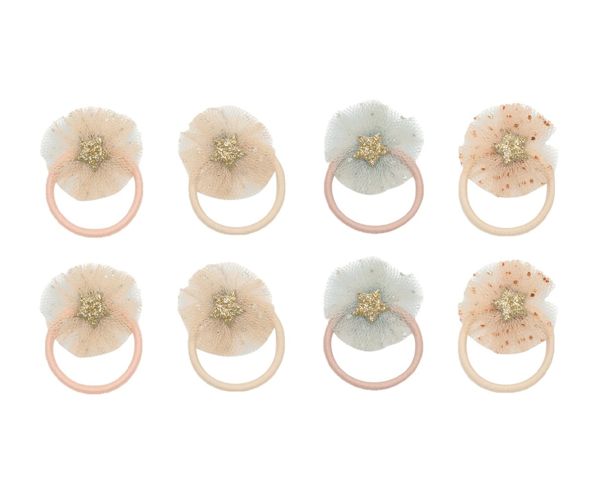 8 Mini Coleteros Tulle Rosette