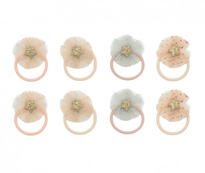 8 Mini Coleteros Tulle Rosette