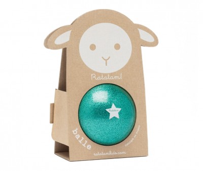 Palla Glitter Verde 10cm